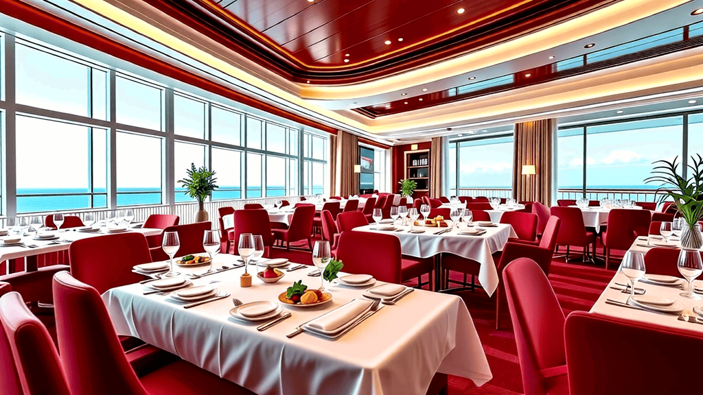 Collage of various Virgin Voyages restaurant dishes
